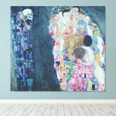 Death and Life, c.1911 (olie op canvas) Canvas Afdruk (Insitu (Houten vloer))