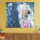 Death and Life, c.1911 (olie op canvas) Canvas Afdruk (Insitu (Woonkamer))