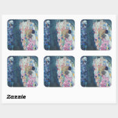 Death and Life, c.1911 (olie op canvas) Vierkante Sticker (Vel)