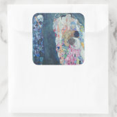 Death and Life, c.1911 (olie op canvas) Vierkante Sticker (Tas)