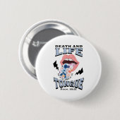 Death And Life Tongue Christian  Ronde Button 5,7 Cm (Voorkant /achterkant)