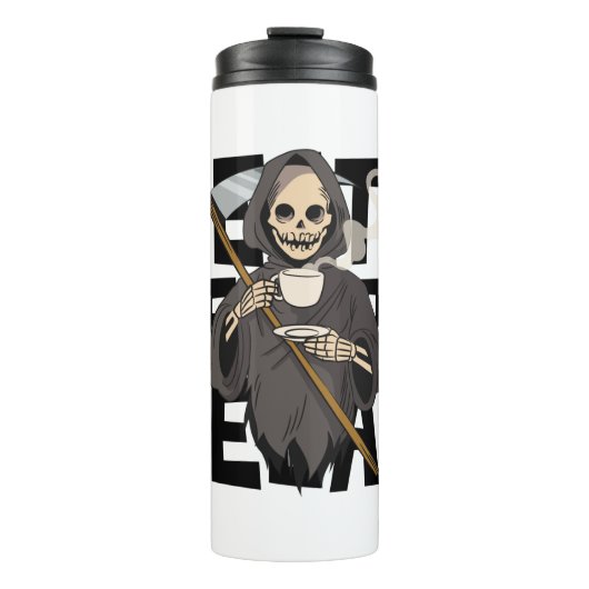 Death Before Decaf Thermosbeker (Voorkant)