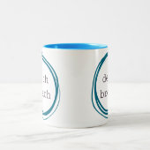 Death Breath Funny Tweekleurige Koffiemok (Center)