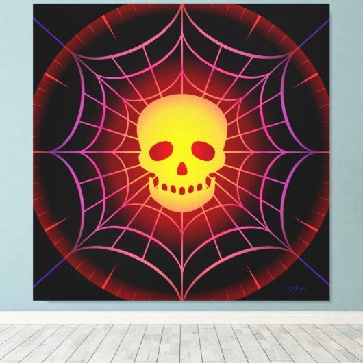 Death Catcher Canvas Afdruk (Insitu (Houten vloer))