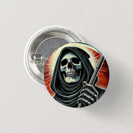 death character illustration ronde button 3,2 cm (Voorkant /achterkant)