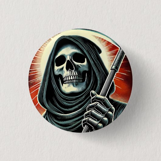 death character illustration ronde button 3,2 cm (Voorkant)
