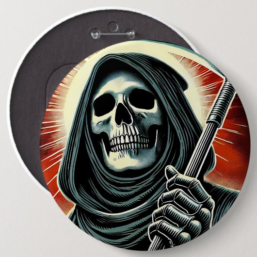death character illustration ronde button 6,0 cm (Voorkant /achterkant)