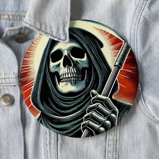 death character illustration ronde button 6,0 cm (In situ)