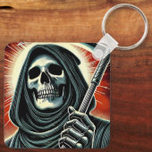 death character illustration sleutelhanger (Achterkant)
