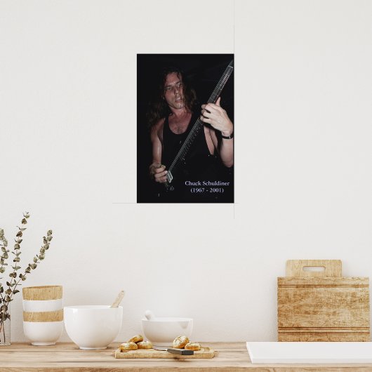 DEATH Chuck Schuldiner (1967 - 2001) poster (Keuken)