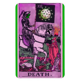 Death Coronavirus Tarot Kaart Magneet