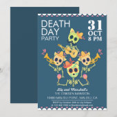 Death Day Halloween Party Uitnodiging (Voorkant / Achterkant)