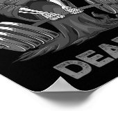 Death Deadlift Shirt Bodybuilder Powerlifting Funn Poster (Hoek)