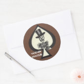 Death Dealer Vajazzle Ronde Sticker (Envelop)