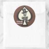 Death Dealer Vajazzle Ronde Sticker (Tas)