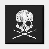 Death Drummer Metal Drum Set Drumsticks Gi Magneet (Voorkant)