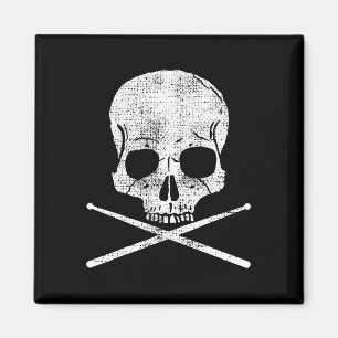 Death Drummer Metal  Drum Set Drumsticks Gi Magneet