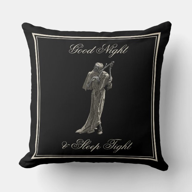 Death Good Night Pillow: Slaap lekker! Kussen (Voorkant)