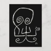 "Death Hates Goodbyes" (zwart) - Briefkaart (Voorkant)