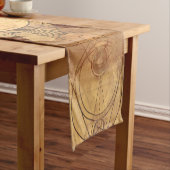 Death-head Hawkth Sacred Geometry Digital Art Korte Tafelloper (Voorbeeld)