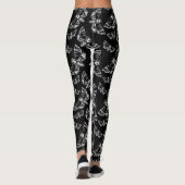 Death Head Moth Nu Gothic Gotisch Alternatief Leggings (Achterkant)
