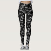 Death Head Moth Nu Gothic Gotisch Alternatief Leggings (Voorkant)
