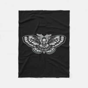 Death Head Moth Tattoo Art-geïnspireerd Symbolisch Fleece Deken