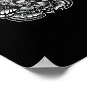 Death Head Moth Tattoo Art-geïnspireerd Symbolisch Poster (Hoek)