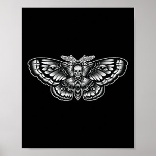 Death Head Moth Tattoo Art-geïnspireerd Symbolisch Poster