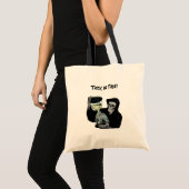 Death Hourglass Reaper Trick or treat Halloween Tote Bag (Voorkant (product))