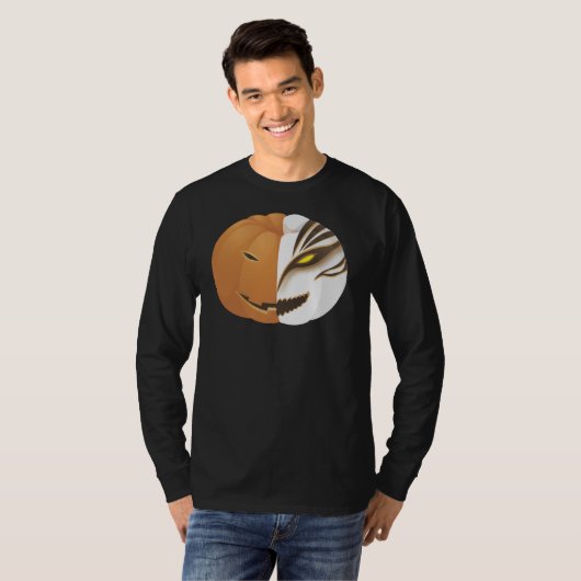 Death Jack O'Lantern Pumpkin Halloween Shirt (Voorkant volledig)