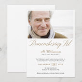 Death Jubileum Onthoudt Al Fotogeheugen Kaart (Voorkant / Achterkant)