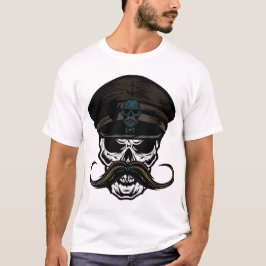 Death-kepi mustachu kepi mustaskaka t-shirt