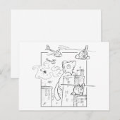 Death Kitten Briefkaart (Voorkant / Achterkant)