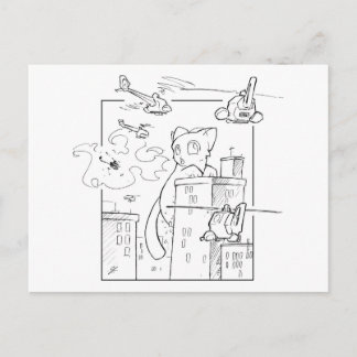 Death Kitten Briefkaart