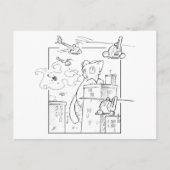 Death Kitten Briefkaart (Voorkant)