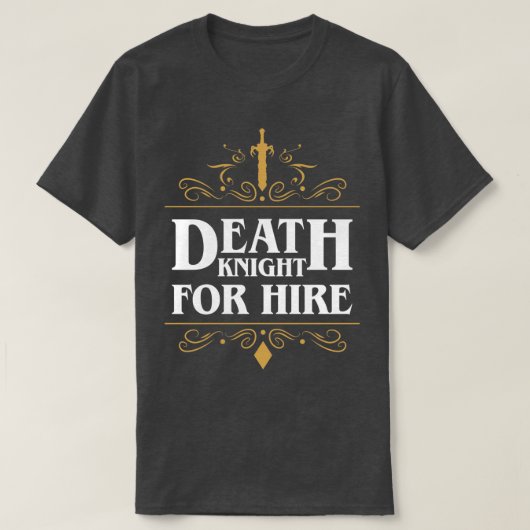 Death Knight Te Huur T-shirt (Design voorkant)