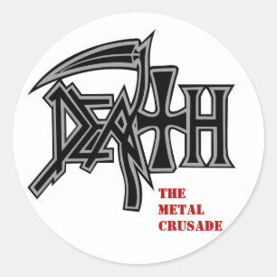 DEATH logo Metal Crusade stickers