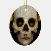 Death Mask Fantasy Sci-Fi Art Keramisch Ornament (Rechts)