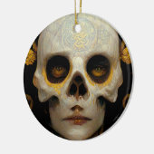 Death Mask Fantasy Sci-Fi Art Keramisch Ornament (Links)