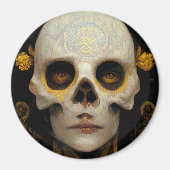 Death Mask Fantasy Sci-Fi Art Magneet (Voorkant)