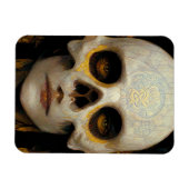 Death Mask Fantasy Sci-Fi Art Magneet (Horizontaal)