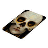 Death Mask Fantasy Sci-Fi Art Magneet (Linkerzijde)