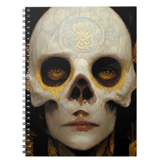 Death Mask Fantasy Sci-Fi Art Notitieboek (Voorkant)