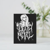 Death Metal Briefkaart (Staand voorkant)