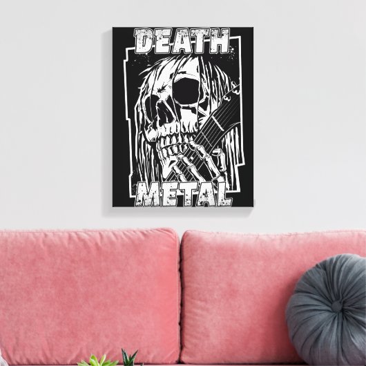 Death Metal Canvas Afdruk (Insitu (Woonkamer))