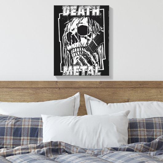 Death Metal Canvas Afdruk (Insitu (Slaapkamer))