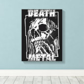 Death Metal Canvas Afdruk (Insitu (Houten vloer))