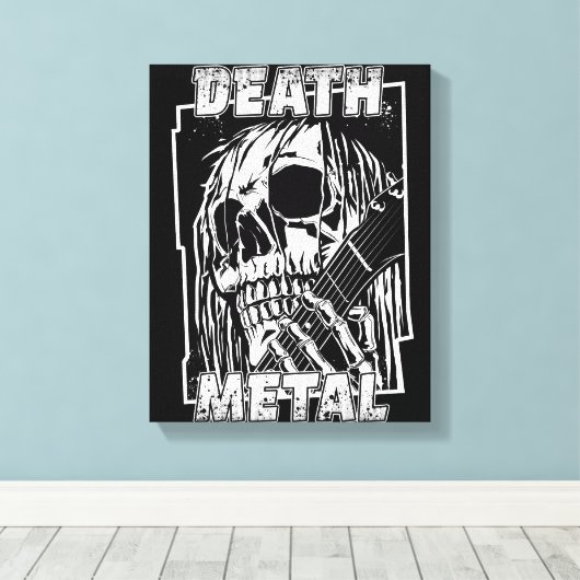 Death Metal Canvas Afdruk (Insitu (Houten vloer))