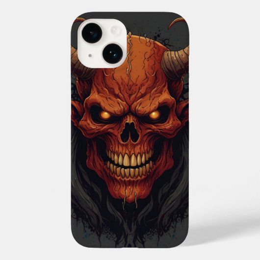 Death Metal Demon Mascot Telefoonhoesje Case-Mate iPhone Case (Achterkant)